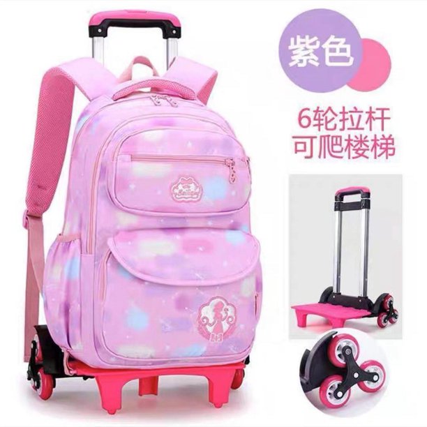 Mochila Escolar De Alta Capacidad Para Niños Rodante Para Niñas