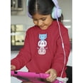 thumbnail image 2 of Kawaii Cat Panda Deer Stack Hoodie Juniors -Image by Shutterstock,  x-Large, 2 of 4