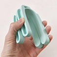 thumbnail image 5 of Salvamanteles de silicona plegables antideslizantes para platos calientes, paquete de 4 soportes para ollas de silicona expansibles ecológicos, almohadilla caliente, diseño cruzado plegable, 5 of 5