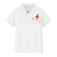 thumbnail image 4 of Ruyang Polo Shirts for Boys Girls Solid Soccer Print Baggy Casual Short Sleeve Summer Lightweight Outdoor Athletic Blouse T Shirts, 4 of 5
