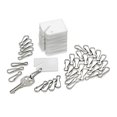 thumbnail image 1 of Adiroffice White Keychain Key Ring ID Label Plastic Key Tags (30 Pack), 1 of 2