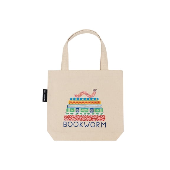 Bookworm Mini Tote Bag, (Hardcover)