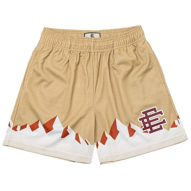 EE Basic-pantalones cortos transpirables de malla para hombre, Shorts de secado rápido con estampado, a la moda, para playa y baloncesto, Verano Fivean unisex