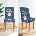 thumbnail image 3 of Yayeee 4 Pack Dining Chair Covers Stretch Parson Chairs Slipcovers Seat Protector, Christmas Santa, 3 of 6