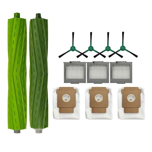 For IRobot Roomba Max 705 Vac/IRobot Roomba Plus 504 Vac Replacement Parts Main Brush Edge Brush Dust Bag Filter