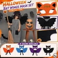 thumbnail image 2 of Set Orange Bat Themed Non Woven 2 Piece All Ages Kit for Halloween Dress Up Party and Trick Or Treat Events, 2 of 6