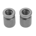 thumbnail image 3 of Tapas de válvula de vástago de neumático de motocicleta de 2 piezas cubiertas de válvula de rueda de aleación de aluminio a prueba de polvo Plata, 3 of 8