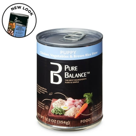 Pure Balance Chicken, Vegetables & Brown Rice Stew Puppy Wet Dog Food, 12.5 oz