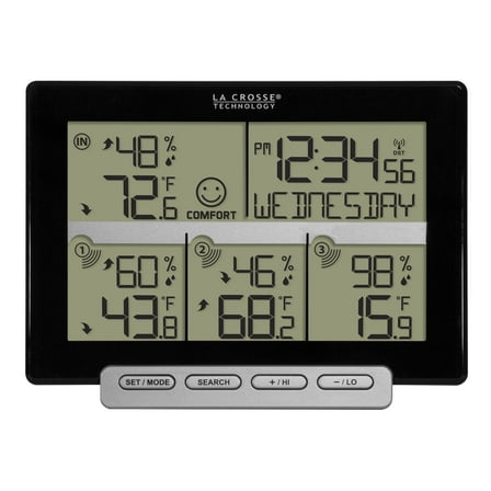 La Crosse Technology 3-Channel Wireless Digital Weather Station, 308-1412-3TX