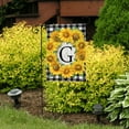 thumbnail image 4 of Briarwood Lane Sunflowers Monogram G Garden Flag, 4 of 4