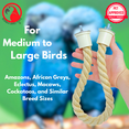 thumbnail image 6 of Bonka Bird Toys 2663 24" Sisal Rope Perch Natural Easy Install Parrot Cage Toy, 6 of 7
