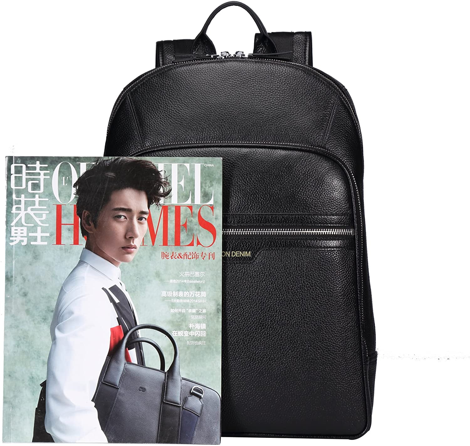 leather book bag