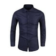thumbnail image 1 of Blusa y camisa formal de manga larga con cuello vuelto para hombre, camisa con estampado a color, blusa de manga larga con cuello vuelto, blusa para hombre, 1 of 2