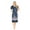 Navy Flower, variant on Womens Nightgowns Muumuu Lounger House Dress Sleepwear Silky Soft Pajama Dress Nightshirts