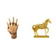 thumbnail image 1 of Figura escultórica de manos entrelazadas y caballo, estatua de resina de manos y animales para amantes, decoración para el hogar, dormitorio, estante,, 1 of 8