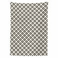 thumbnail image 2 of Modern Tablecloth, Continuous Simplistic Geometric Ornament Pattern of Jagged Shapes, Rectangle Satin Table Cover for Dining Room and Kitchen, 60" X 90", Champagne and Charcoal Grey, by Ambesonne, 2 of 2