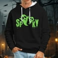 thumbnail image 4 of Men's Halloween Long Sleeved Hooded Sweatshirt Men's Casual Unique Outdoor Long Sleeved Hooded Sweatshirt Without Pockets Men Sweatshirt Zip up Men's Hoodie Sweatshirt Mens Medium Hoodie Lightweight, 4 of 4