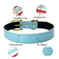 thumbnail image 4 of Collar básico clásico de cuero acolchado para mascotas, adecuado para perros de tamaño pequeño y mediano., 4 of 5