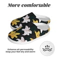 thumbnail image 6 of Lsque Lilies Flowers Pattern Womens Comfort Cotton on Scuff With Memory Foam and Anti-skid Sole Slipper-39/40, 6 of 7