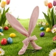 thumbnail image 6 of Easter Bunny Ear Tree Topper - Adorable Bunny Ear Styled Decor for Mini Easter Trees, Festive Home Decoration & Perfect Gift for Easter Celebrations, Cute Spring Holiday Tree Accent, 10*15in, Pink, 6 of 9