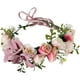 thumbnail image 1 of Corona floral Diadema Corona de flores Corona Corona para el cabello Guirnalda para el cabello Flor Halo Tocado floral Boho con cinta Fiesta Boda Festival Rosa, 1 of 5