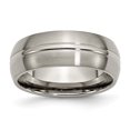 thumbnail image 1 of Titanium 8mm Ring Man Wedding  For Dad Mens  For Him, 1 of 10