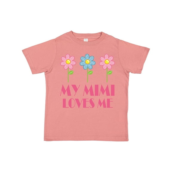 Inktastic Mimi Loves Me daisies Girls Toddler T-Shirt