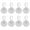Clear, variant on WRISTBIQUE Transparent Self Adhesive Ceiling Hook Plastic No Drilling Home Decorations 10Pcs