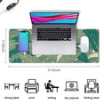 thumbnail image 5 of Revamp Your Gaming Desk with Green Tropical Leaves Ultra Large Mouse Pad: XXL Gaming Mousepad, Extended Full Size Desk Mat, Ideal for Keyboard, Laptop & Computer - 31.5x11.8 Inch, 5 of 7
