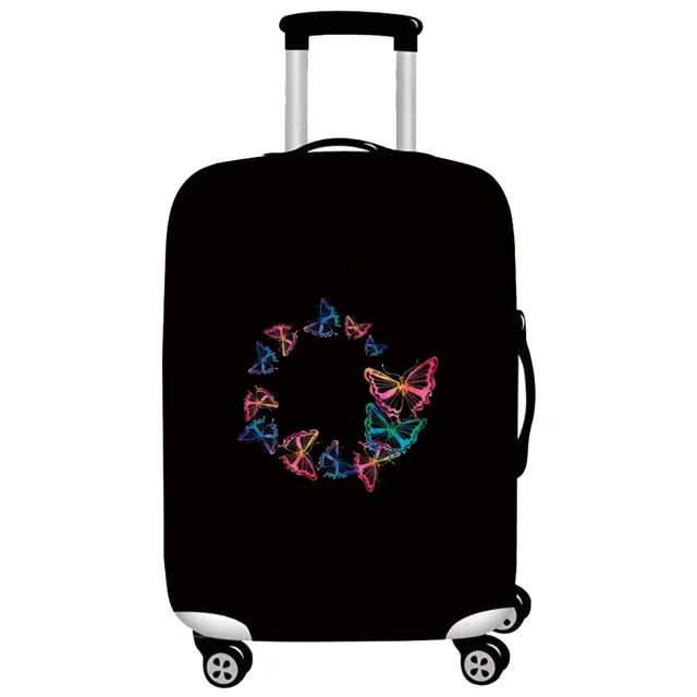 Housse de Protection pour Bagages Accessoires de Voyage Valise Anti-Poussière Résistante à l'Usure Série Papillon Étui de Protection Mode 2024 8Butterfly007 S