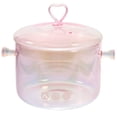 thumbnail image 1 of HLONK Casserole en Verre pour Aliments avec Couvercles Poêle Rose, 1 of 6