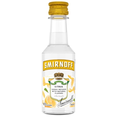 Smirnoff Citrus (Vodka Infused With Natural Flavors), 50 mL, 30% ABV