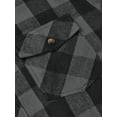 thumbnail image 7 of sogami Mens Plaid Button Down Shirt Casual Long Sleeve Flannel Shirts Relaxed Fit Cloth For Fall, 7 of 7