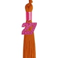 thumbnail image 5 of Endea Graduation Orange Graduation Tassel with Pink Bling Charm, 5 of 6