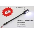 thumbnail image 4 of PilotLights Mini Gooseneck Panel Light with SWITCH, Map Light, Post Light - 140mm - Cool White LED, 12VDC, 4 of 4