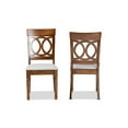 thumbnail image 2 of Baxton Studio Lucie Modern and Contemporary Grey Fabric Upholstered and Walnut Brown Finished Wood 2-Piece Dining Chair, 2 of 7