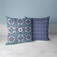 thumbnail image 4 of Foliage Frenzy Throw Pillow with Removable Cover in Blue 16x16, 4 of 6