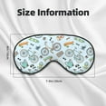 thumbnail image 4 of Sleep Eye Mask, Bike Scooter Pattern Imitation Silk Blackout Sleeping Mask, Travel Eye Covers For Sleep With Adjustable Straps, Soft Blindfold Eyeshade For Women Men, 4 of 7