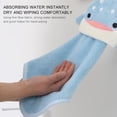 thumbnail image 4 of 2 Pack Cute Hand Towels - Ultra Thick Children Bathroom Hand Towels Cartoon Animals Microfiber Absorbent Hand Towels for Kitchen, 4 of 9