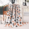 thumbnail image 2 of Autumn Fall Leaves Pattern Blanket,Comfortable Soft Flannel Throw Blanket,All Season,Warm Lightweight Blankets for Sofa Bed Couch Living Room Chair,50"x60", 2 of 4