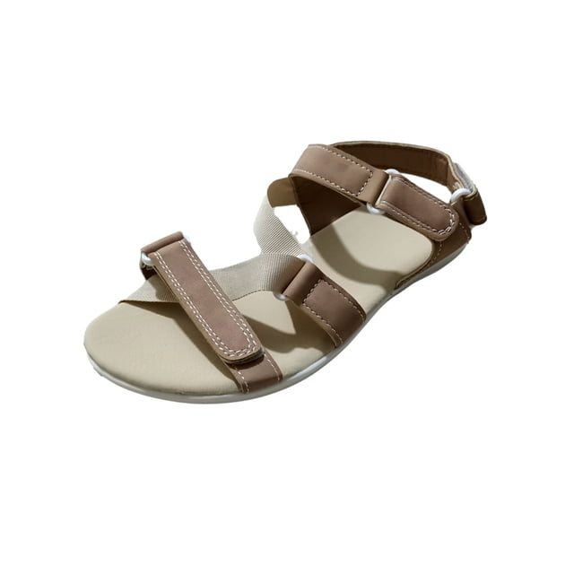 Zapatos de mujer Color sólido Hebilla suave Tacón plano Zapatos romanos Sandalias de moda Wmkox8yii shjk5351