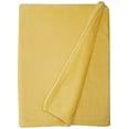 thumbnail image 3 of Intelligent Design Microlight Plush Oversized Blanket, Twin/ Twin X-Large, Yellow, 3 of 3