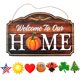 thumbnail image 1 of Toystoory Cartel de bienvenida de temporada con iconos intercambiables Colgador de puerta de rústica para decoración de casa de campo Kits de decoración para fiestas Numero 3 Toystoory HA042638-03, 1 of 6