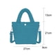 thumbnail image 2 of Bolso bandolera de pana, bolso de felpa azul claro, 2 of 5