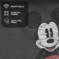 thumbnail image 4 of Disney Mickey Mouse Classic Pose Distressed Men's T-Shirt (Medium, Charcoal Heather), 4 of 6
