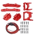 thumbnail image 2 of RC 1/18 Front Rear Bumpers, Easy Installation Corrosion Resistance RC 1/18 Bumper  For Remote Control Car For Latrax Teton 1/18 Red, 2 of 8