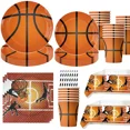 thumbnail image 2 of Decoración de fiesta de cumpleaños de baloncesto, vasos de papel deportivos, platos, servilletas, vajilla, fondos, suministros de fiesta, juguetes para niños, regalo, 2 of 5
