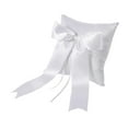 thumbnail image 3 of Almohada de anillo con lazo de satén, cojín romántico para anillos de boda, lazo de cinta, accesorios fotográficos para propuesta de matrimonio, boda, 3 of 8