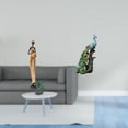 thumbnail image 2 of Figuras de mujeres tribales africanas y elegantes estatuas de pavos reales para dormitorio, mesa, oficina, sala de estar, estantería, decoración del h, 2 of 8