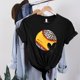 thumbnail image 2 of Gibobby Camisetas Mujer Manga Corta Camiseta manga corta con estampado béisbol y estampado leopardo deportivo informal a la moda para mujer(Negro,G), 2 of 3